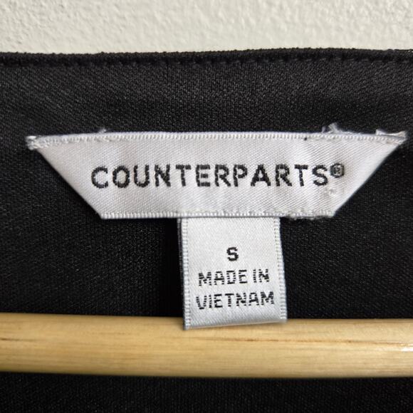 Counterparts Vtg Y2K Twee Polka Dot Drape Cowl Neck Semi-Sheer Artsy Mesh Top S - Picture 7 of 11